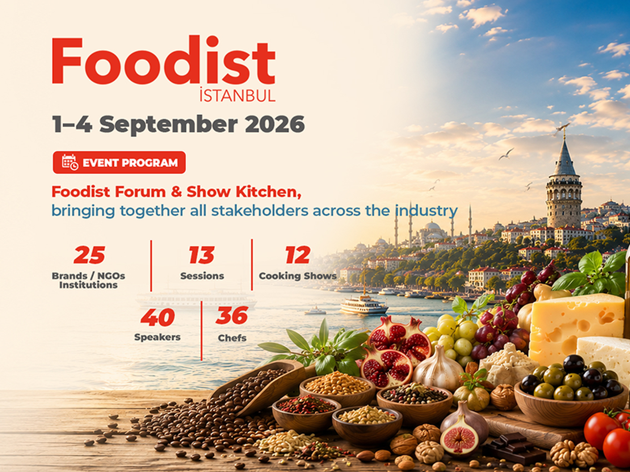 بەشداری کۆمپانیای خالص لە Foodist Istanbul 2026